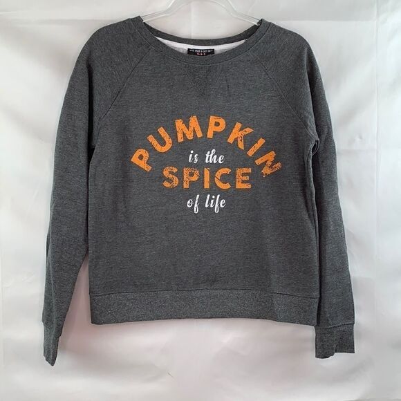 Love, Peace, & Lazy Days Gray fall sweatshirt NWT - Picture 1 of 14